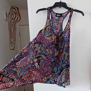 Yumi Kim Silk Paisley Summer Blouse Sz S